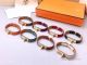 Best Copy Hermes Orange Calf Leather Bracelet & Gold Clip (10)_th.jpg